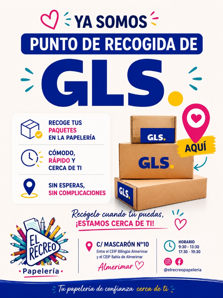 El Recreo — Punto de recogida GLS en Almerimar, C/ Mascarón 10