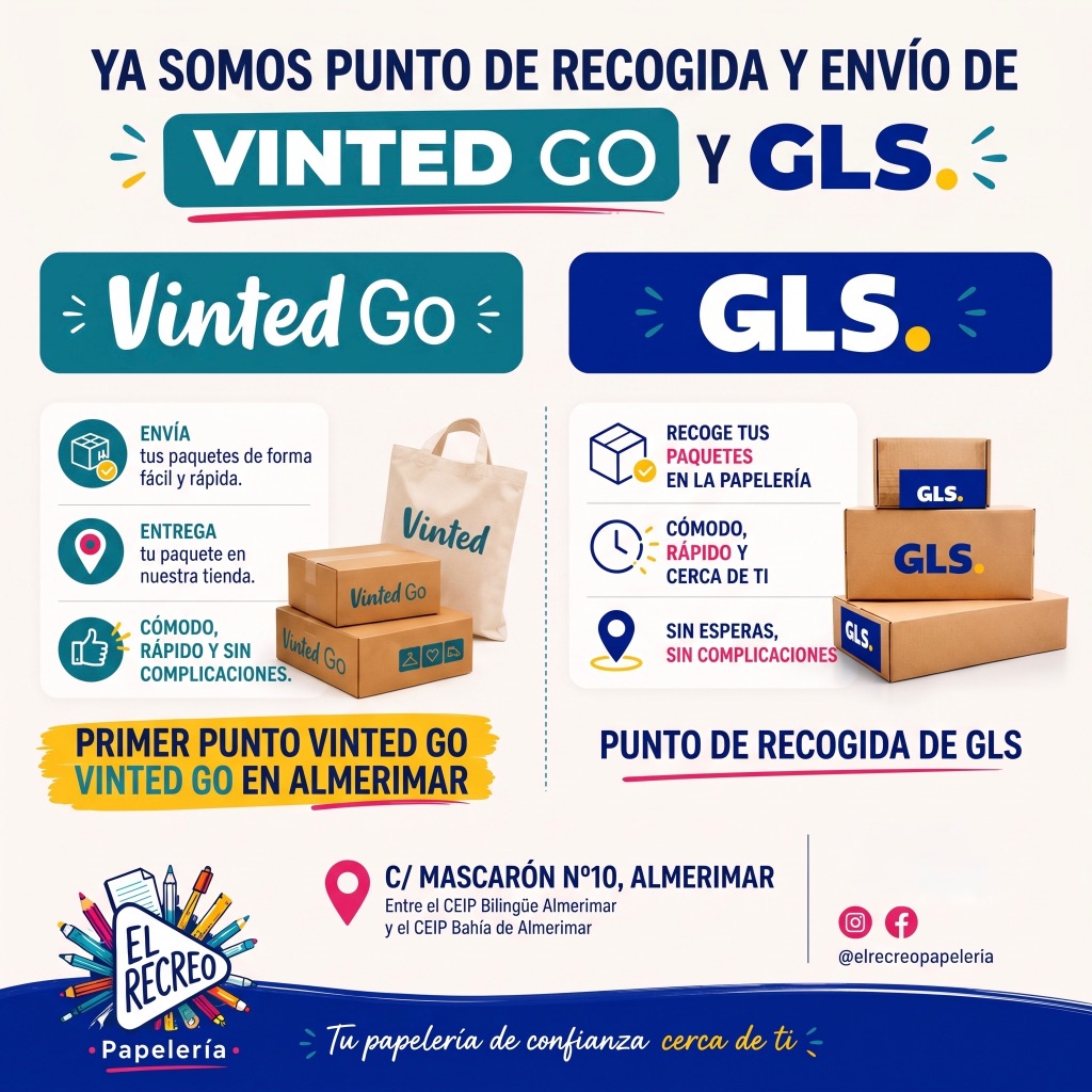 El Recreo — Primer punto Vinted Go en Almerimar y punto de recogida GLS