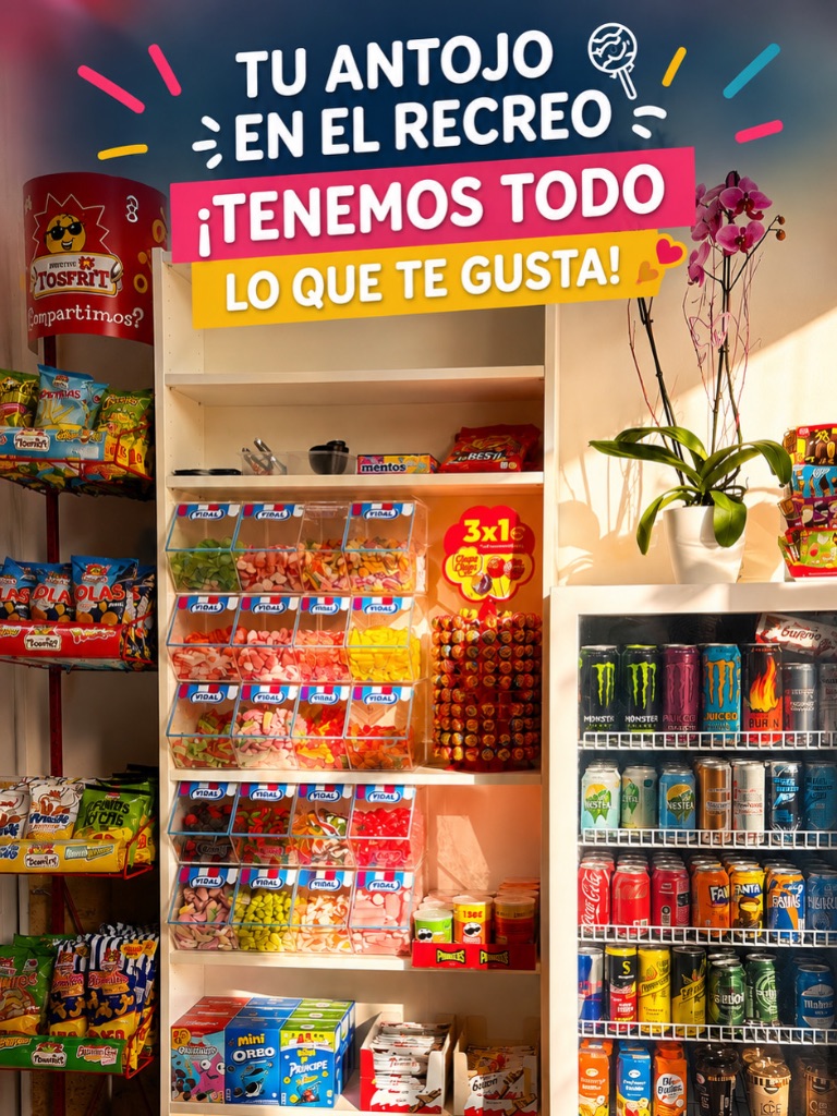 Rincón de chuches y bebidas de El Recreo